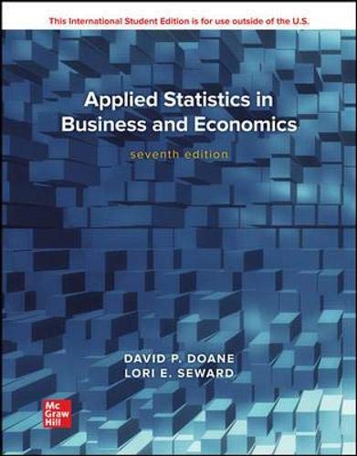 Applied Statistics In Business And Economics 7e Ise 7th David Doane