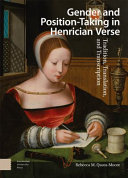 Gender And Positiontaking In Henrician Verse Tradition Translation And Transcription Translation Rebecca Quossmoore