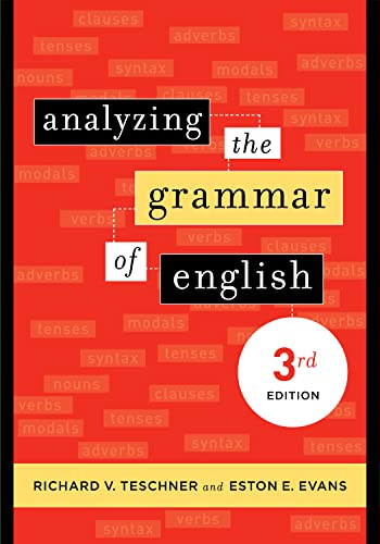 Analyzing The Grammar Of English 3rd Edition 3rd Richard V Teschner