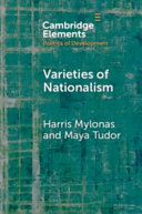 Varieties Of Nationalism Harris Mylonas Maya Tudor