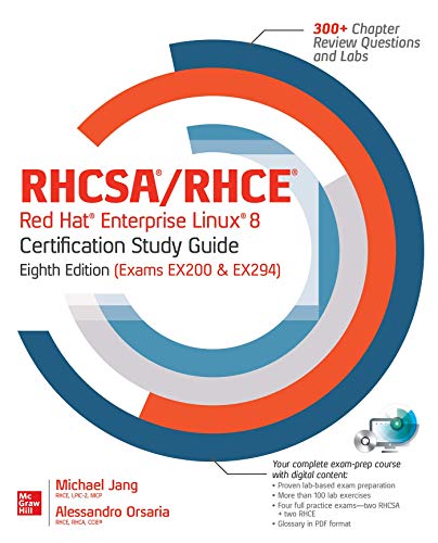 Rhcsa Red Hat Enterprise Linux 9 Certification Study Guide Exams Ex200 8e 8th Michael Jang