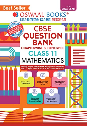 Oswaal Cbse Chapterwise Topicwise Question Bank Class 11 Mathematics Book For 202223 Exam 17th Edition Oswaal Editorial Board