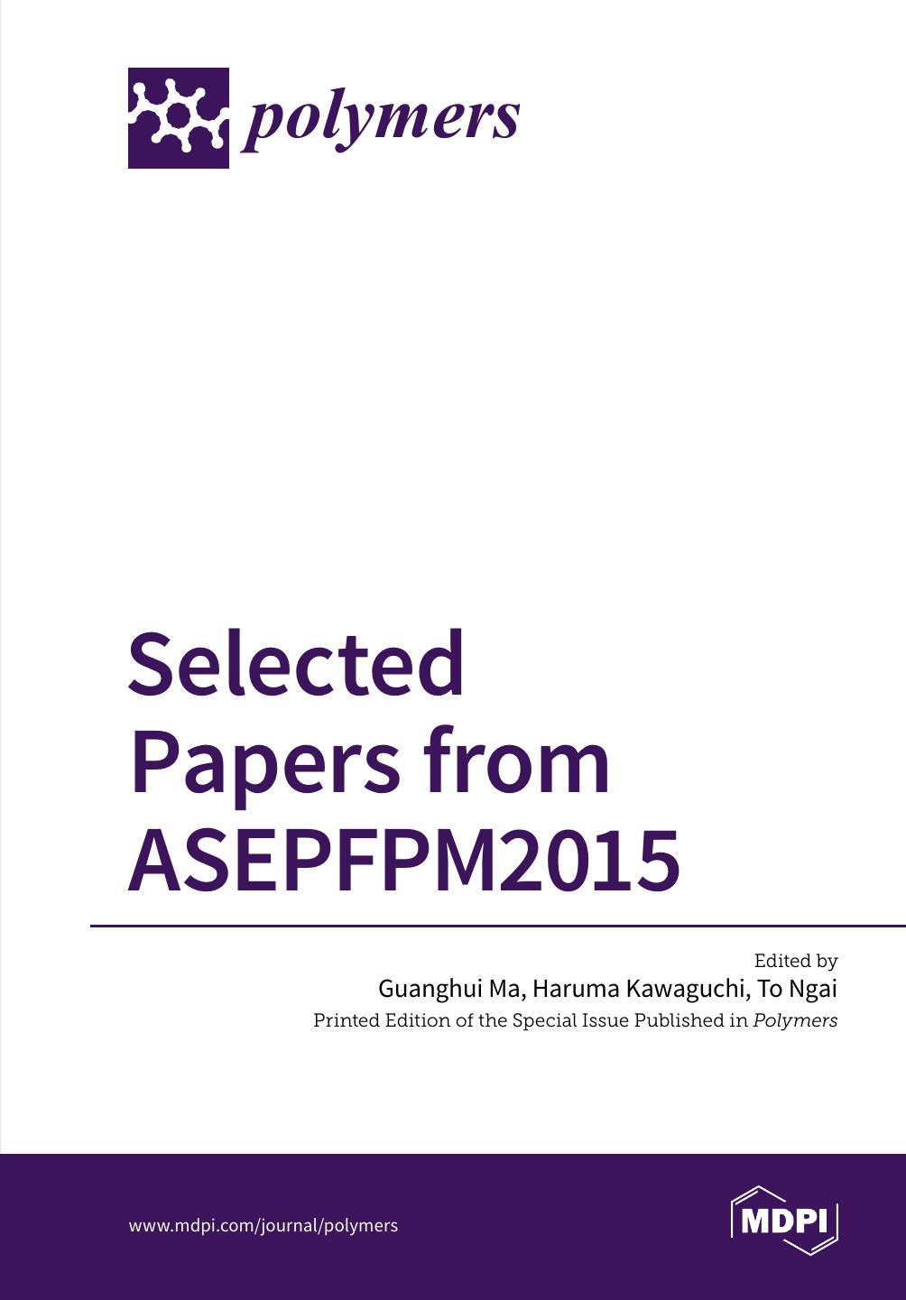 Selected Papers From Asepfpm2015 Wagner