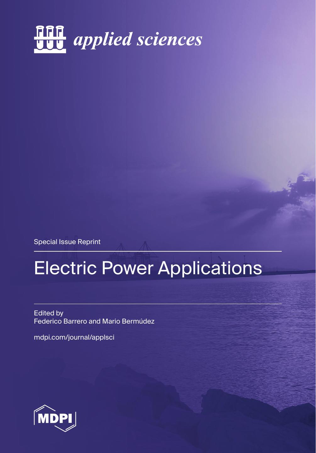 Electric Power Applications 2nd Edition Federico Barrero Mario Bermúdez