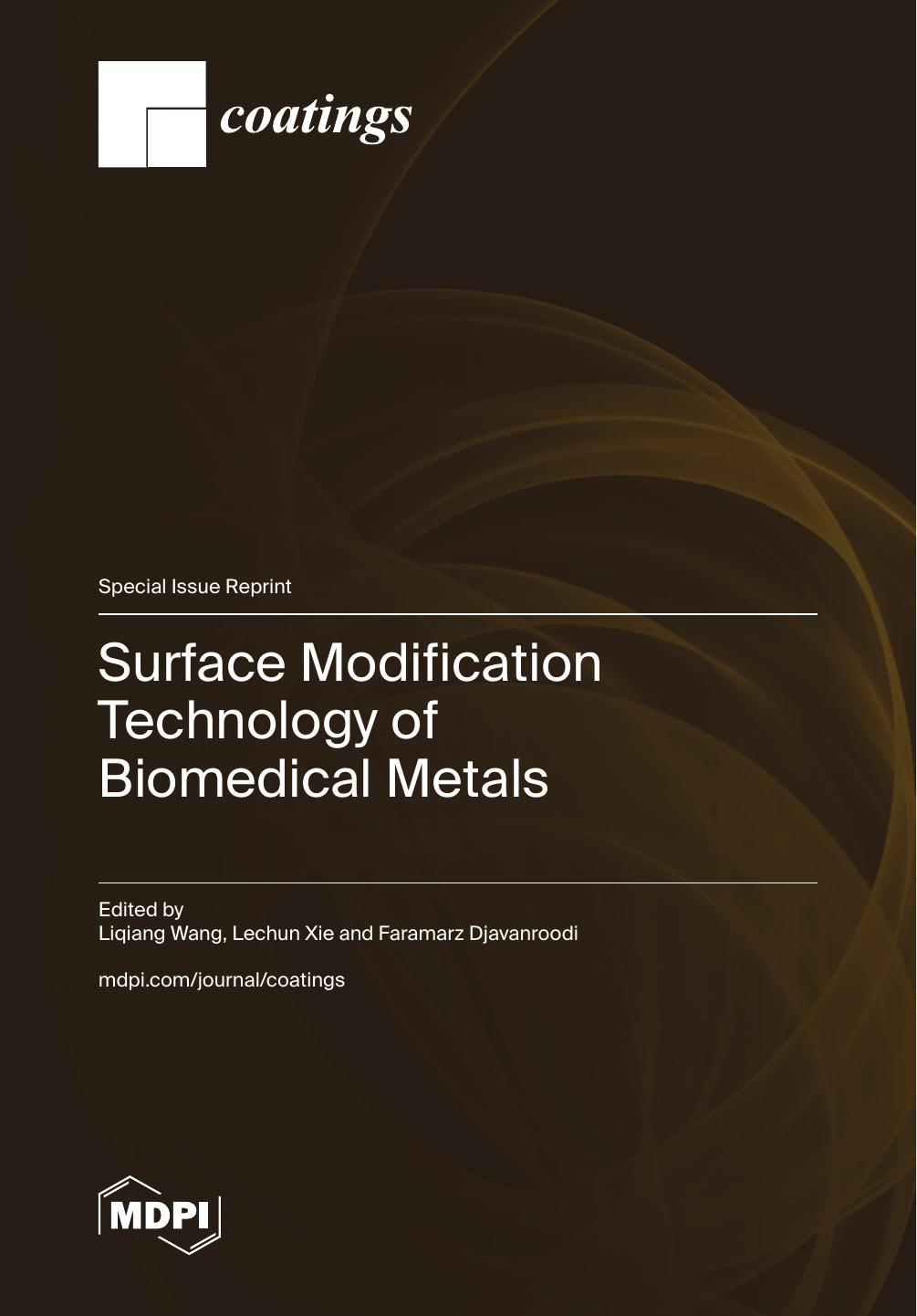 Surface Modification Technology Of Biomedical Metals Liqiang Wang