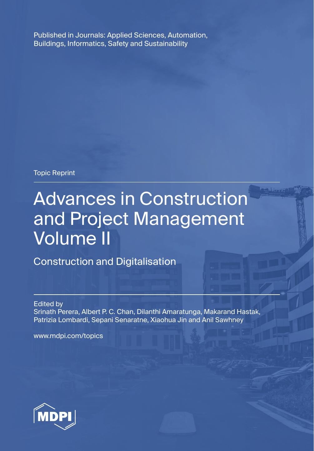 Advances In Construction And Project Management Srinath Perera