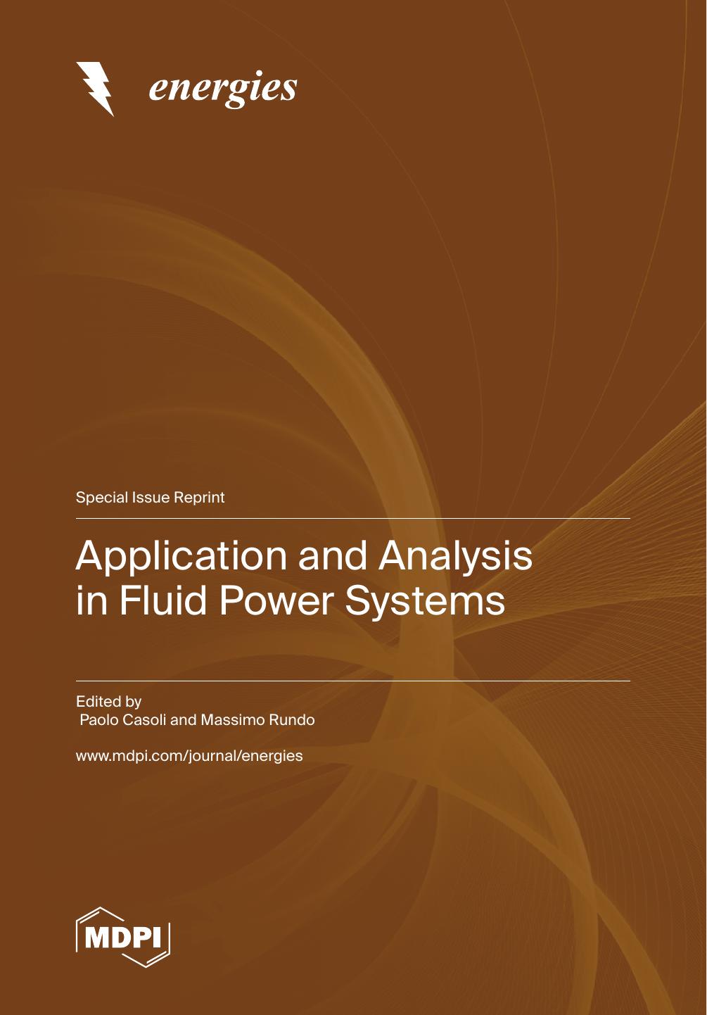 Application And Analysis In Fluid Power Systems Paolo Casoli