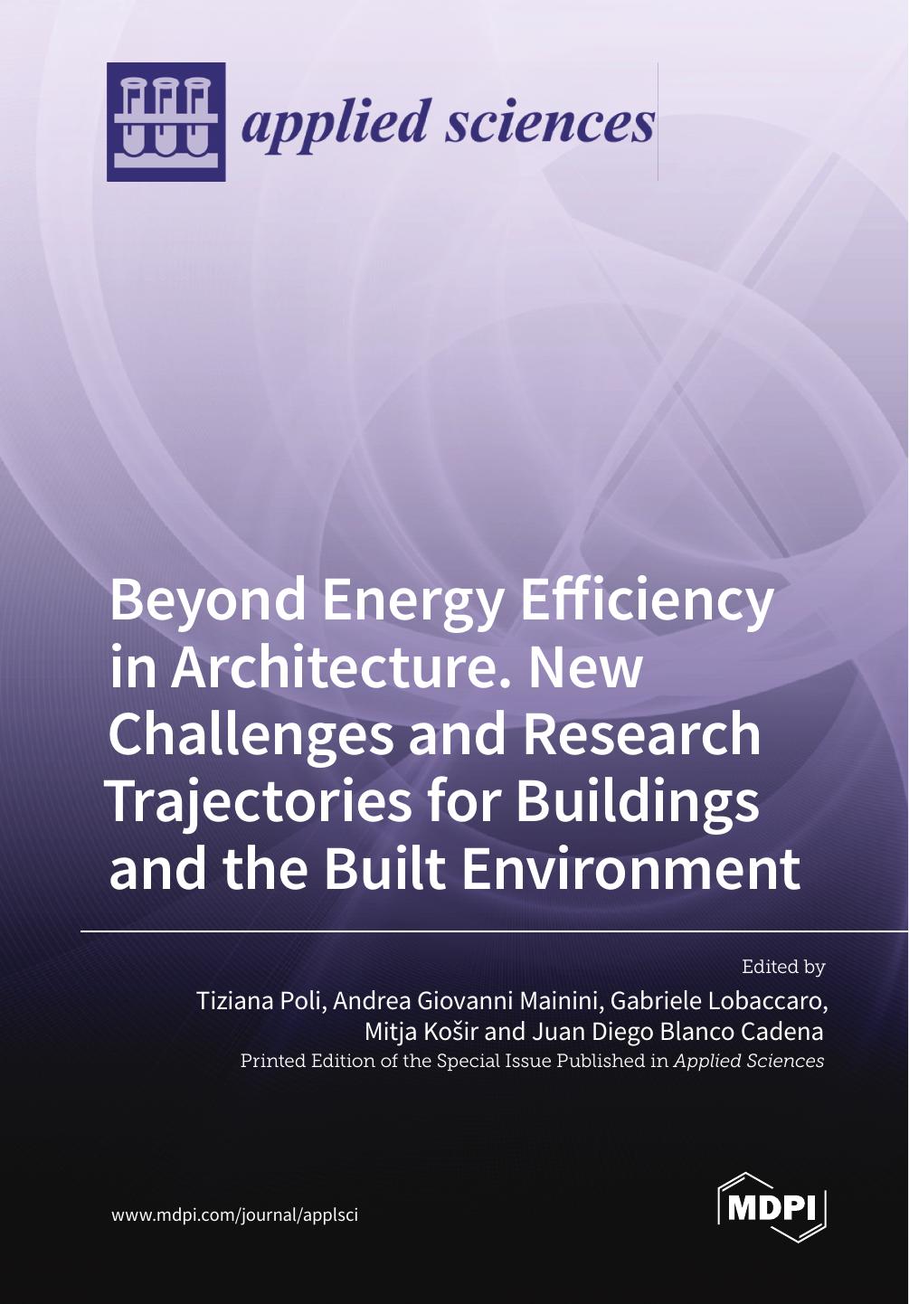 Beyond Energy Efficiency In Architecture Tiziana Poli Andrea Giovanni Mainini