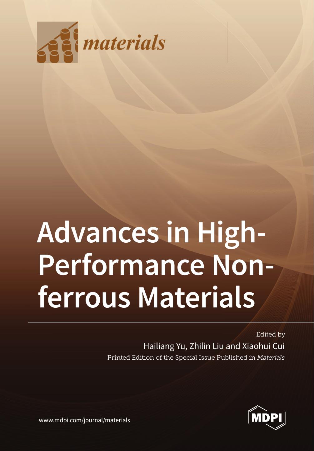 Advances In Highperformance Nonferrous Materials Hailiang Yu
