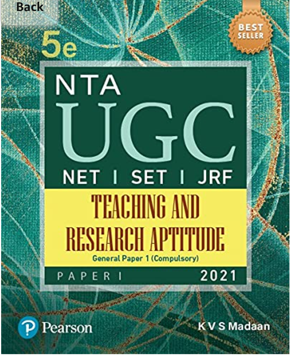 Nta Ugc Paper 1 Teaching And Research 5th Kvs Madaan
