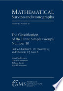The Classification Of The Finite Simple Groups Number 10 Inna Capdeboscq
