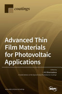 Advanced Thin Film Materials For Photovoltaic Applications I M Dharmadasa