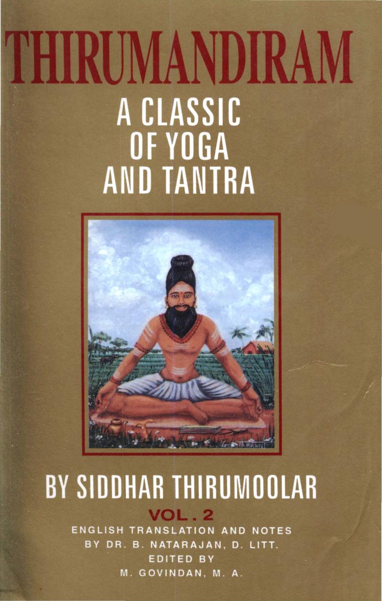 Thirumandiram A Classic Of Yoga And Tantra Siddhar Tirumular Auth