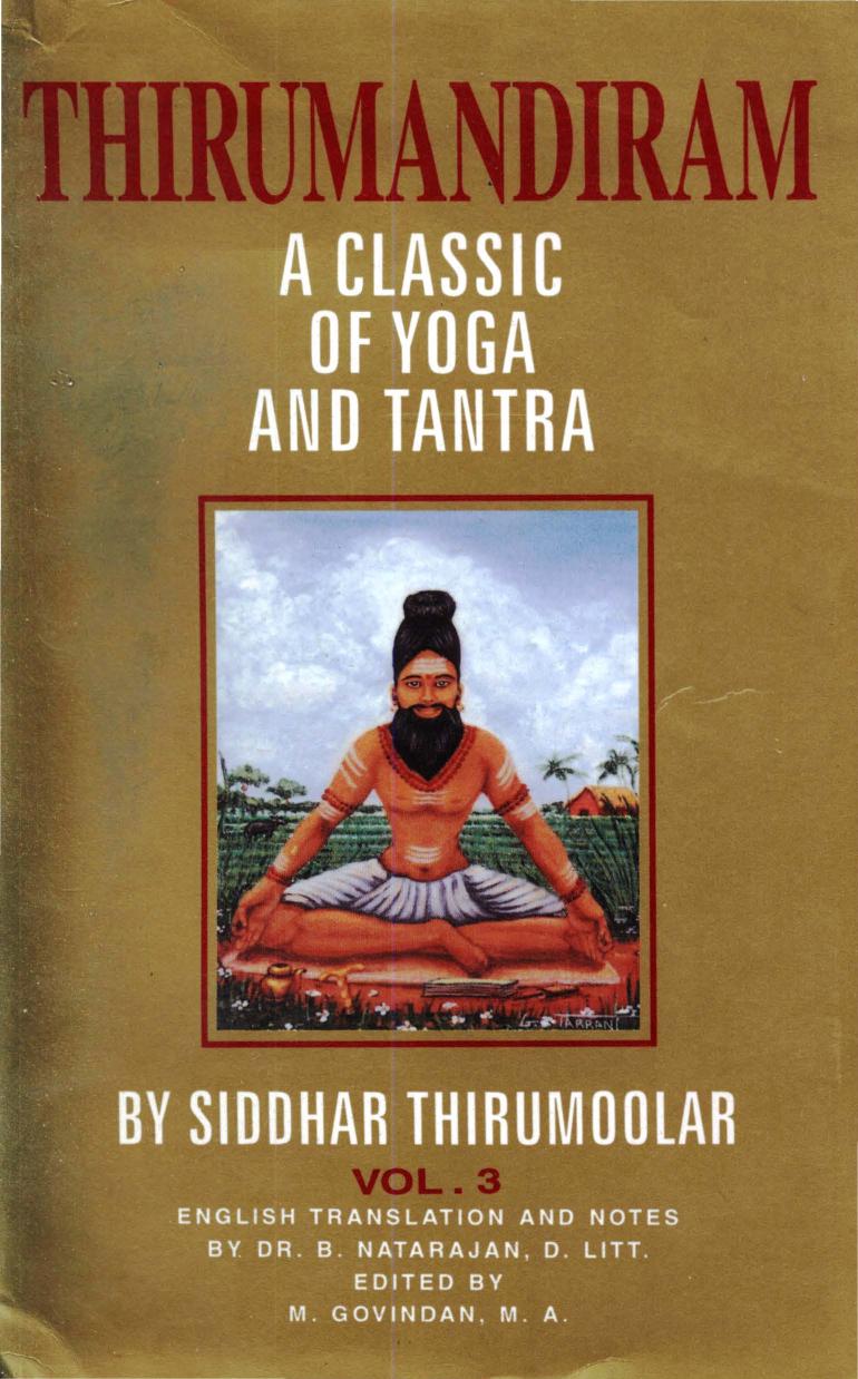 Thirumandiram A Classic Of Yoga And Tantra Siddhar Tirumular
