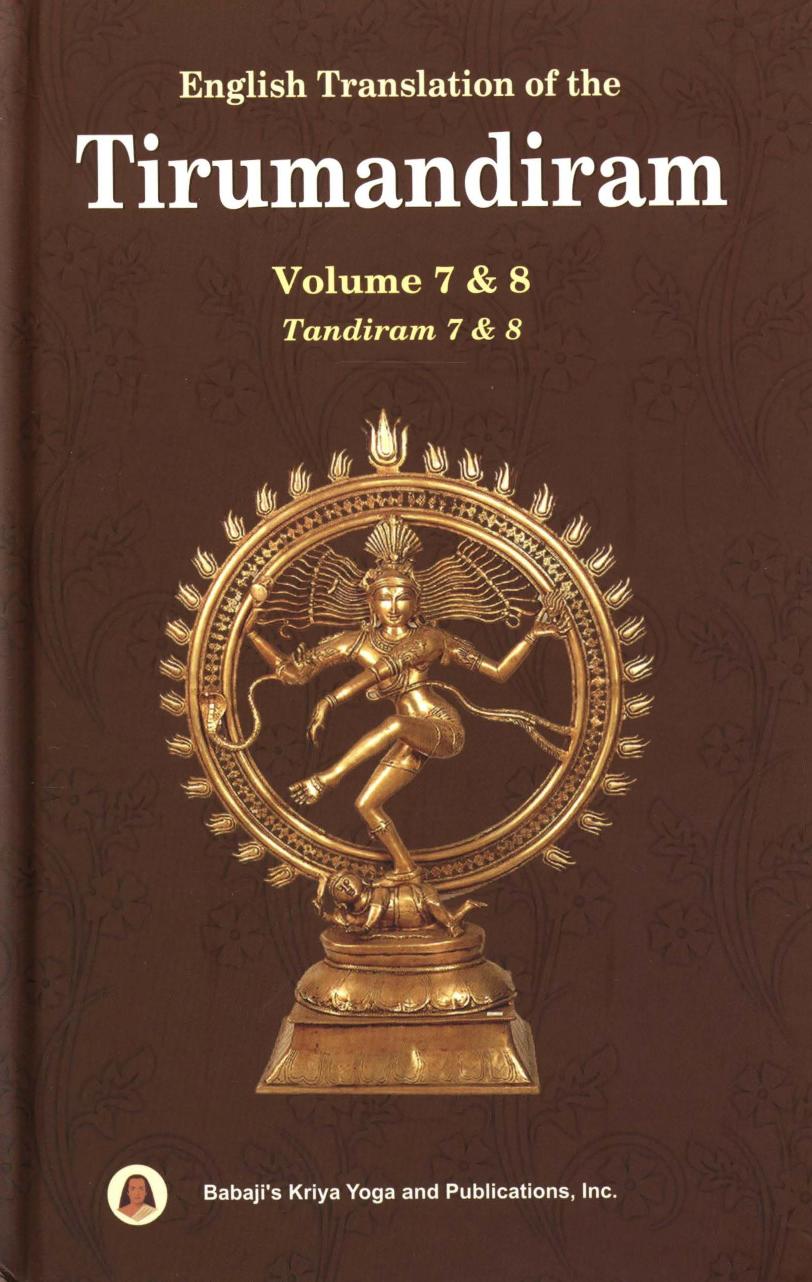 Tirumandiram Vol 7 8 2nd Edition Siddha Tirumular Auth Marshall Govindan Transl