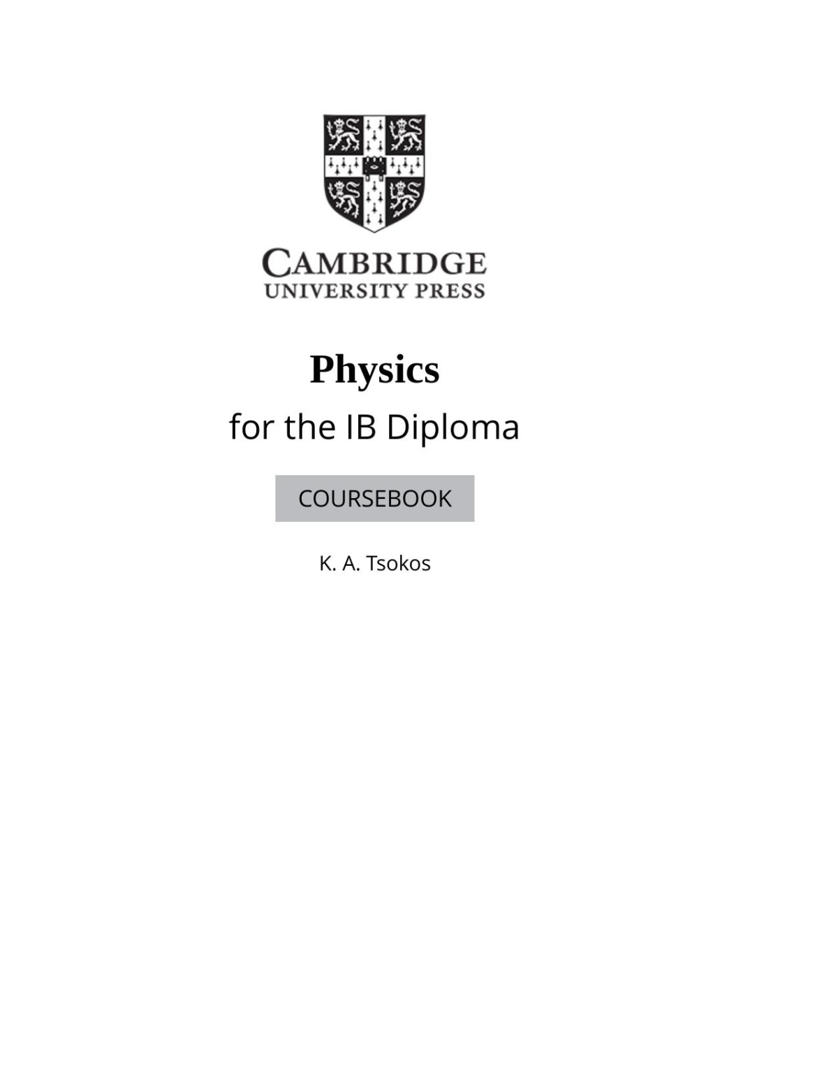 Ibdp Physics Ka Tsokos