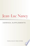 Derrida Supplements Jeanluc Nancy