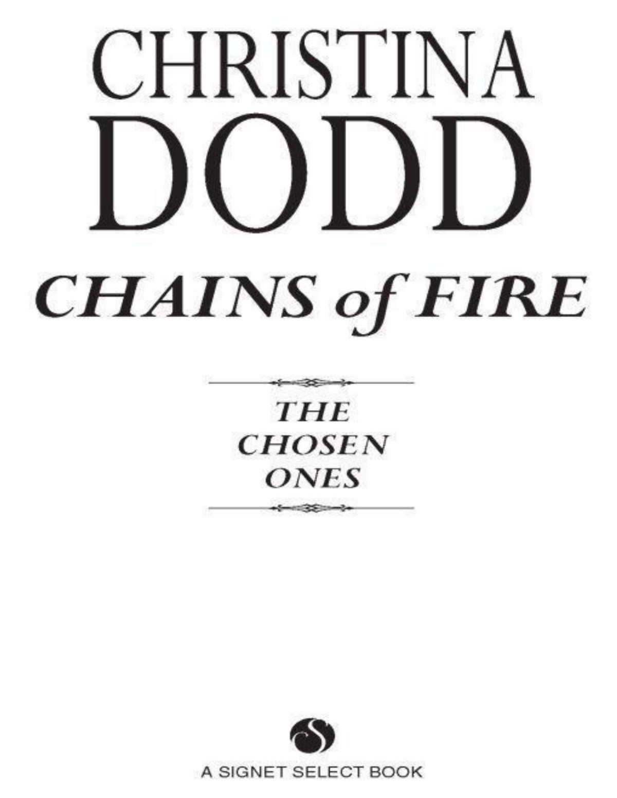Chains Of Fire Christina Dodd