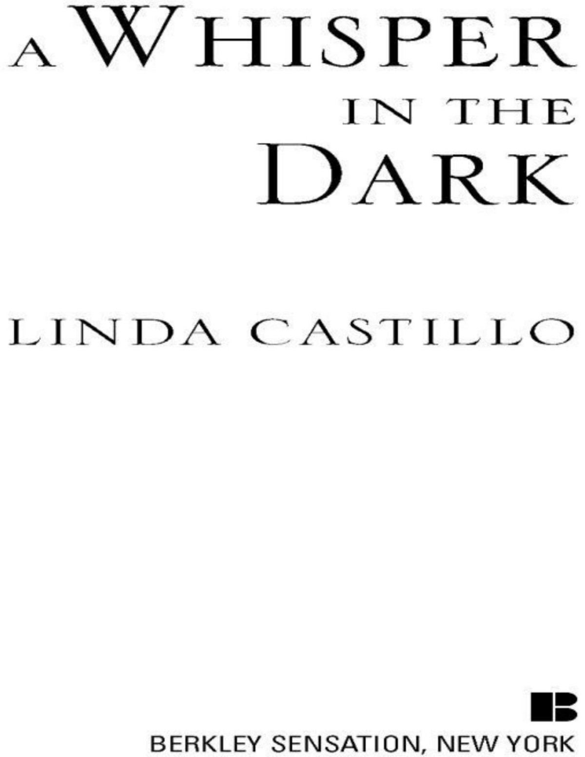 A Whisper In The Dark Linda Castillo