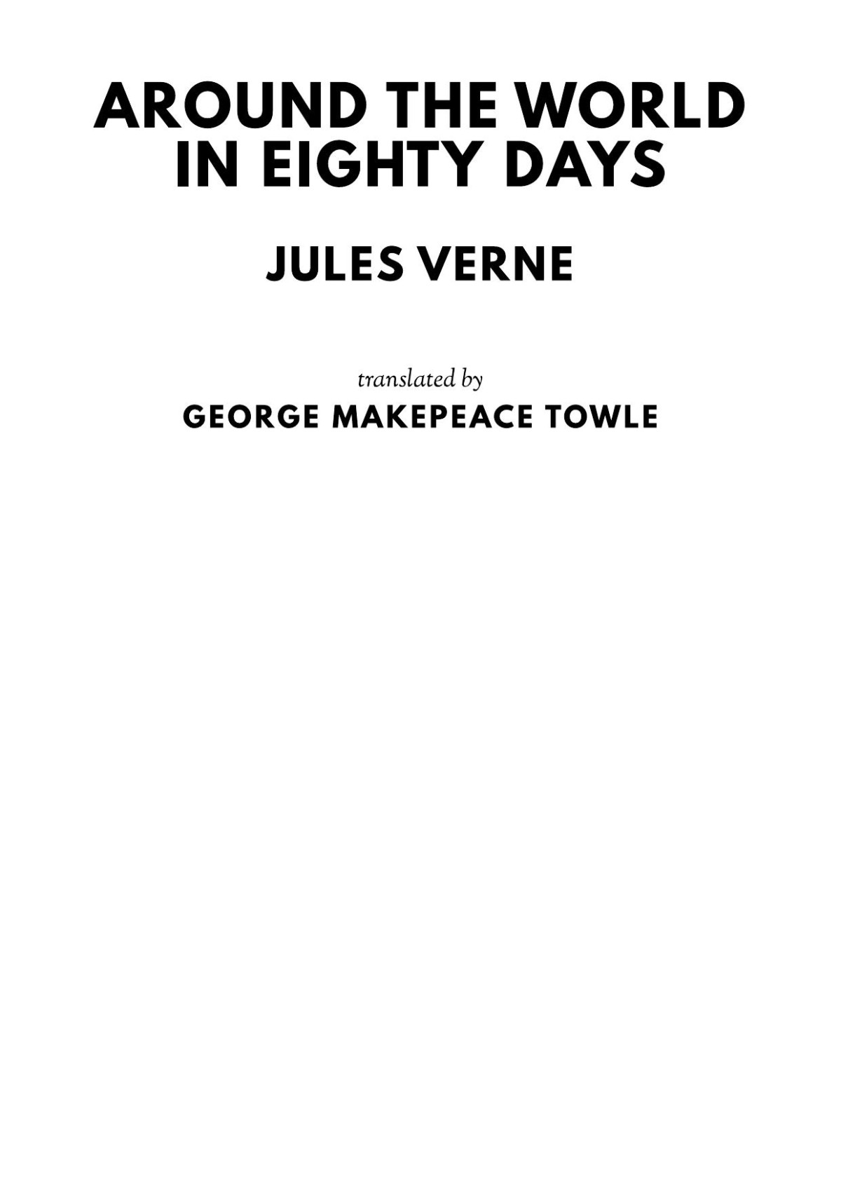 Around The World In Eighty Days Jules Verne