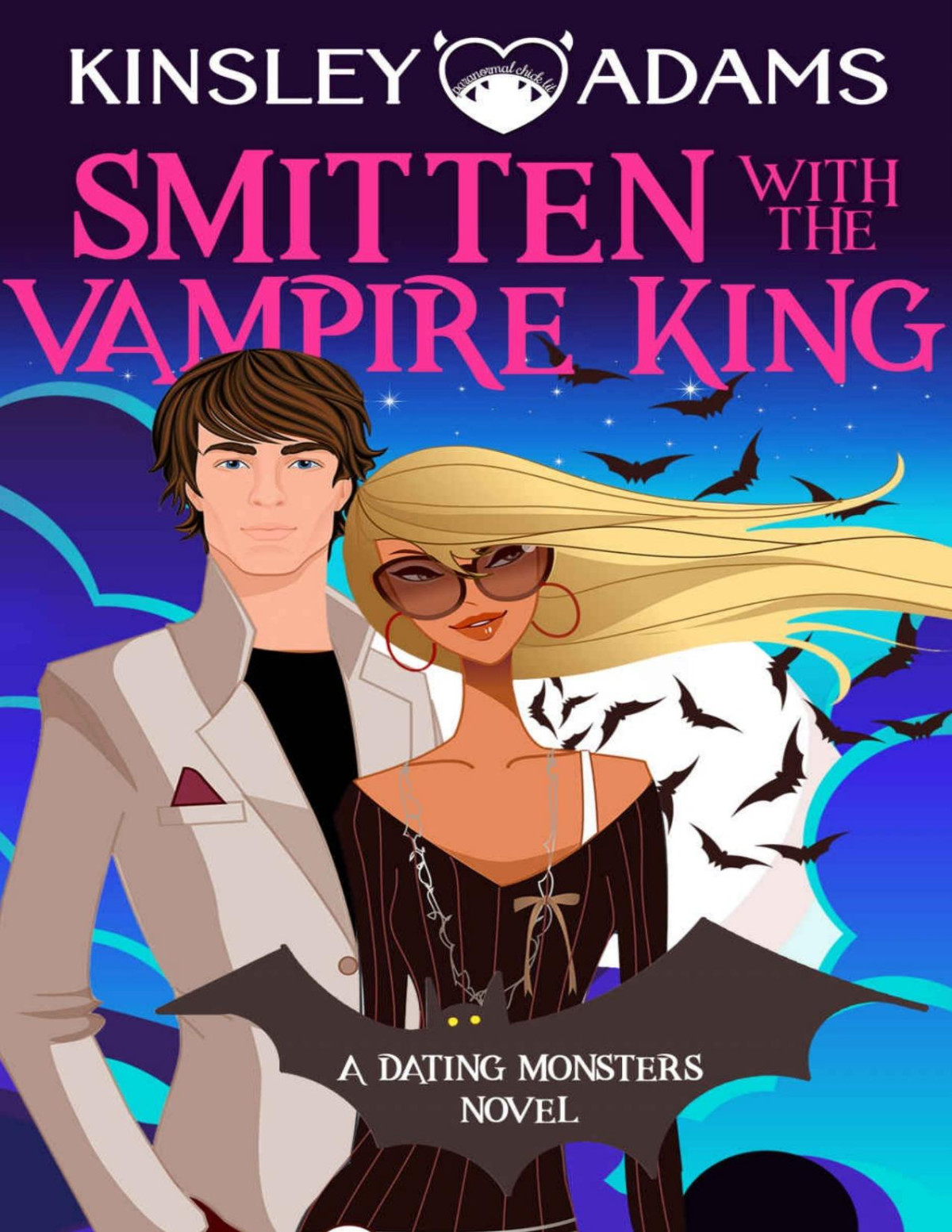Smitten With The Vampire King A Fated Mates Vampire And Werewolf Romantic Comedy Dating Monsters Book 7 Kinsley Adams