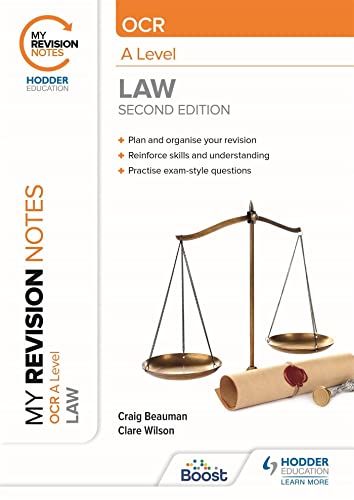My Revision Notes Ocr A Level Law Second Edition 1 Craig Beauman