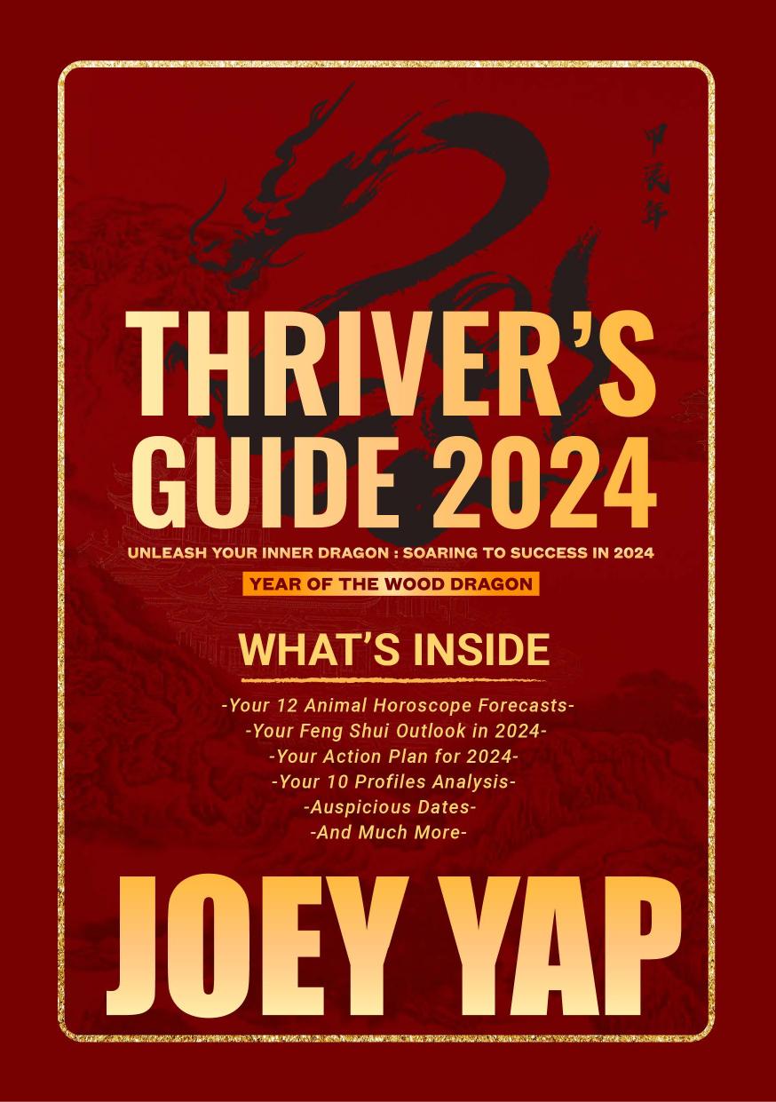 Thrivers Guide 2024 1st Joey Yap