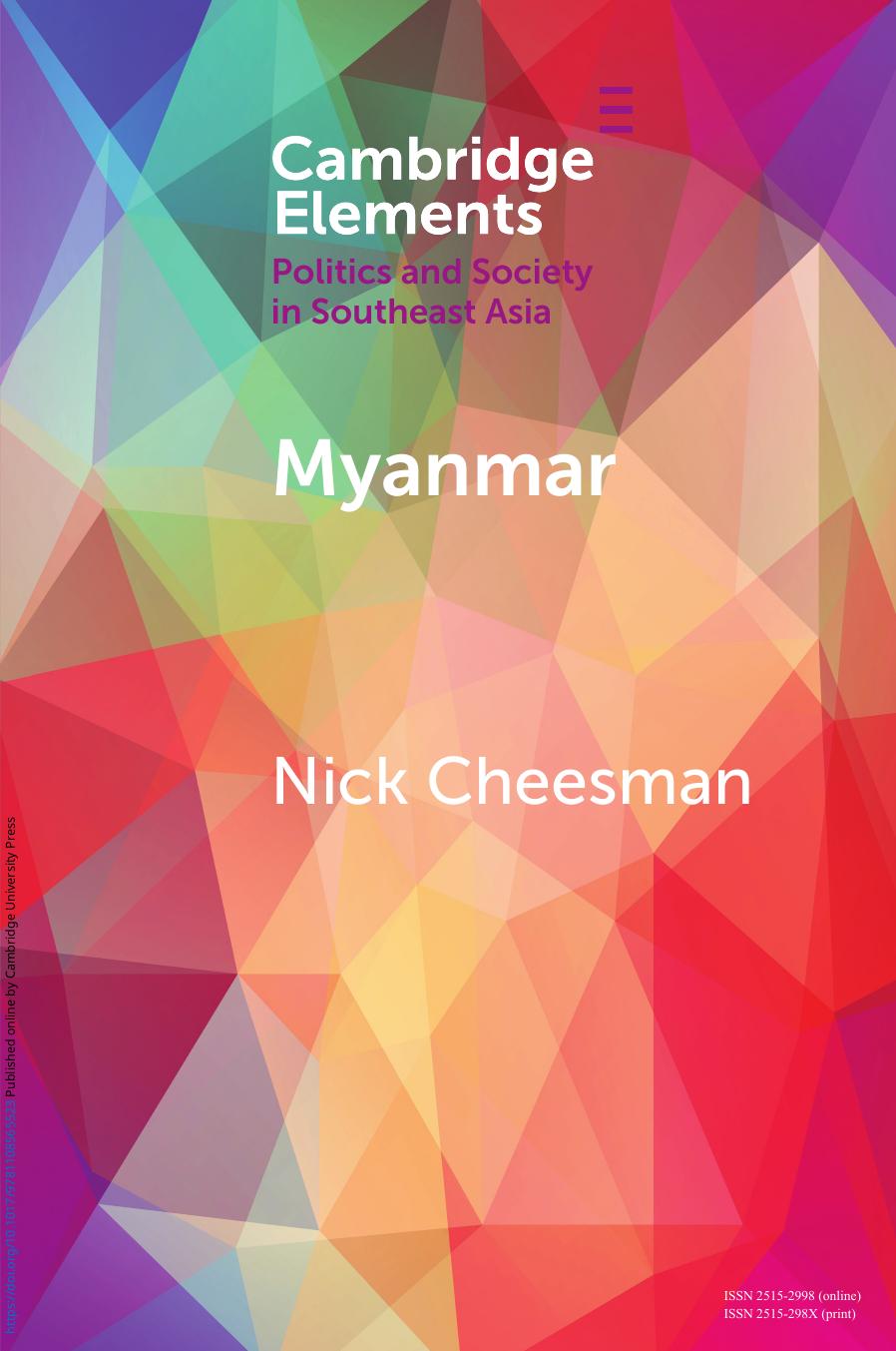 Myanmar A Political Lexicon First Nick Cheesman