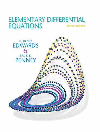 Elementary Differential Equations 6e 6th C Henry Edwards David E Penney