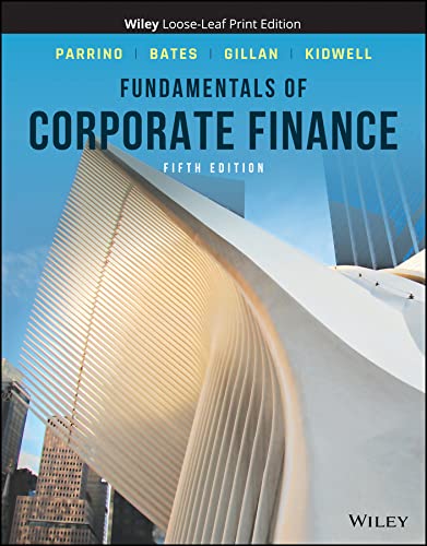 Fundamentals Of Corporate Finance 5th Edition Bates Thomas Gillan