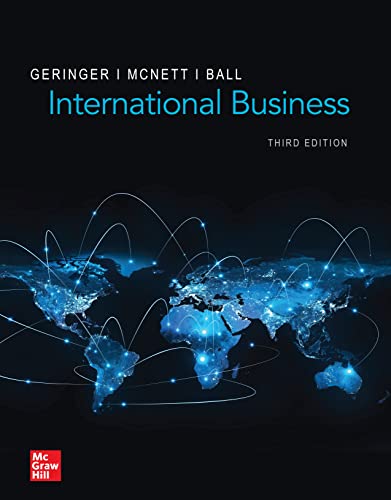 International Business 3rd Geringer Michael