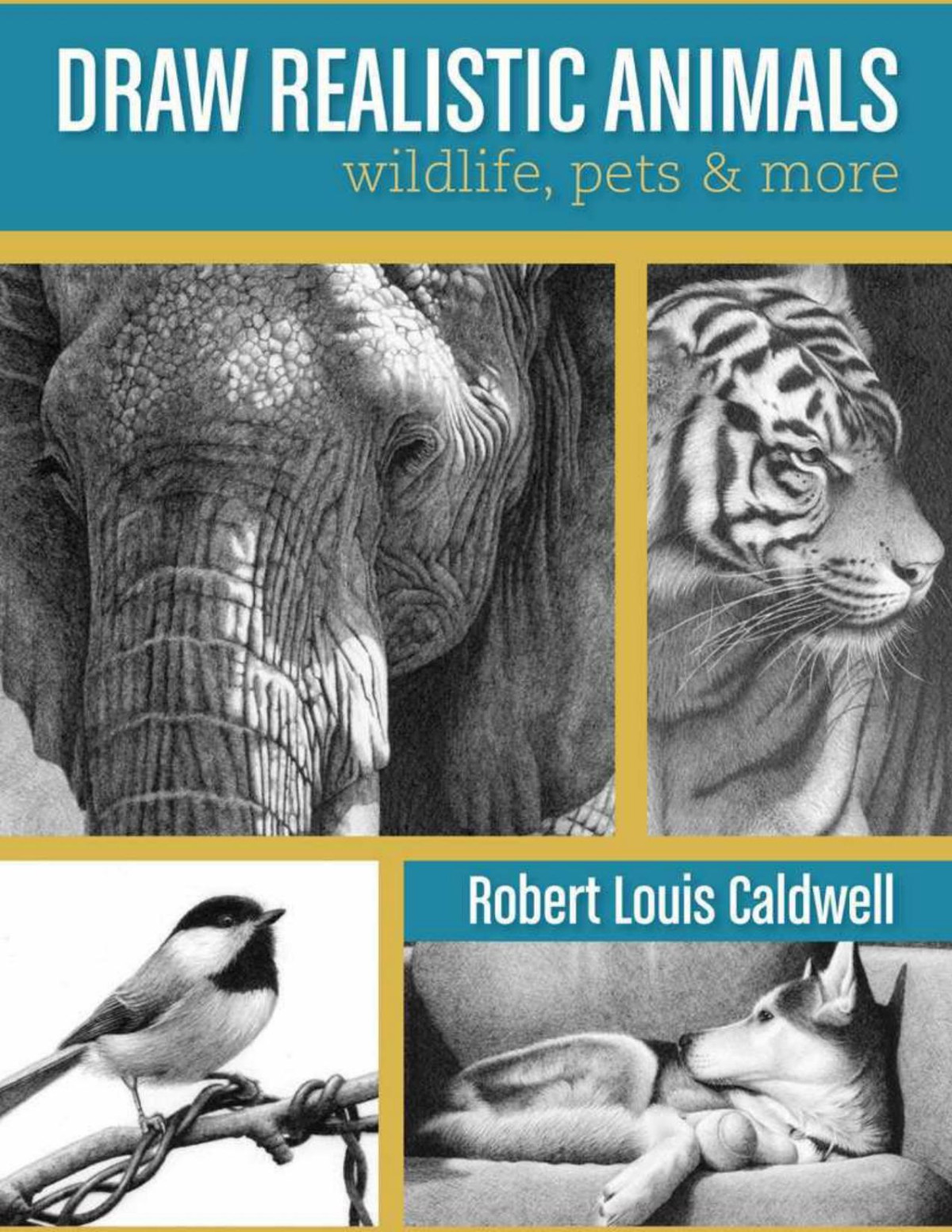 Draw Realistic Animals Wildlife Pets And More 1st Edition Robert Louis Caldwell