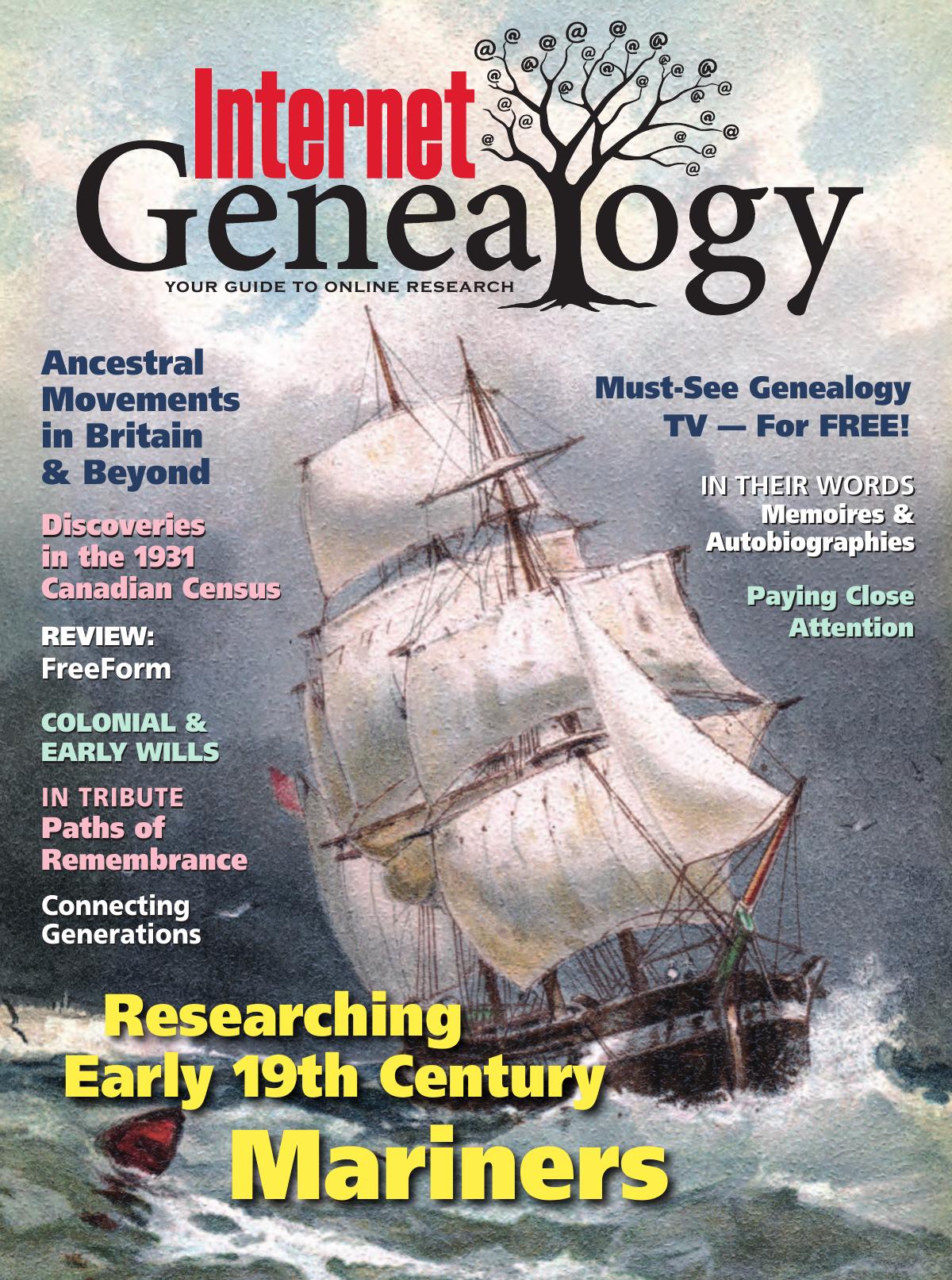 Internet Genealogy Your Guide To Online Research Volume 18 Number 3 Augustseptember 2023 3rd Edition Internet Genealogy Magazine