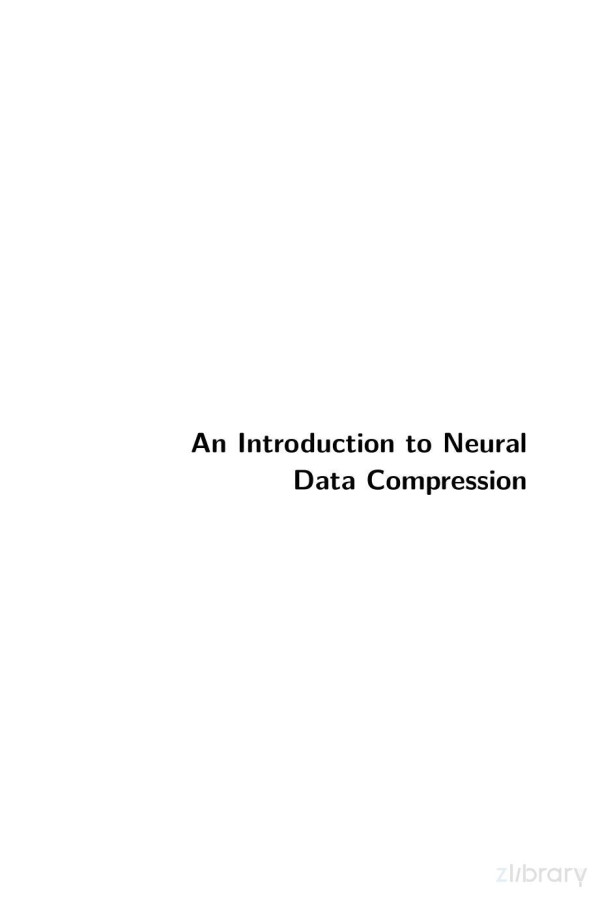An Introduction To Neural Data Compression Yibo Yang Stephan Mandt