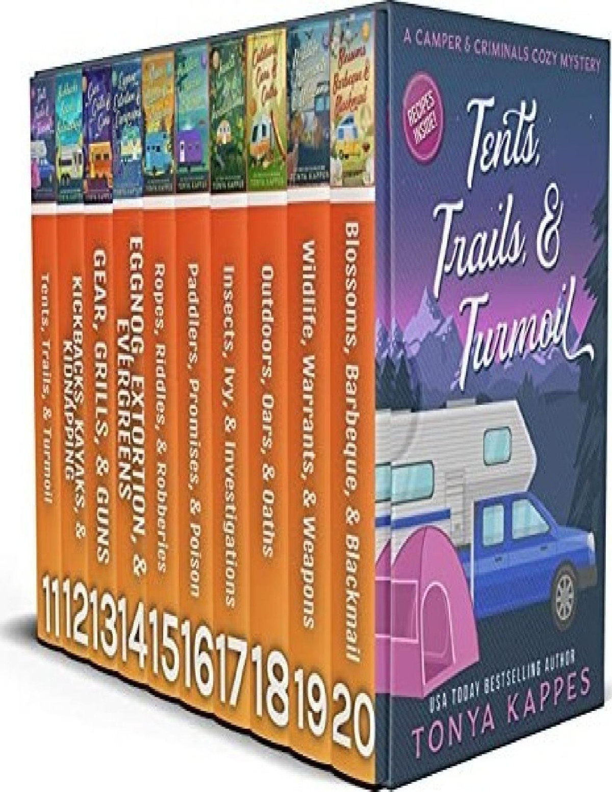 A Camper And Criminals Cozy Mystery All Ten Books Box Sets Books 1120 Tonya Kappes Books Cozy Mystery Series Tonya Kappes