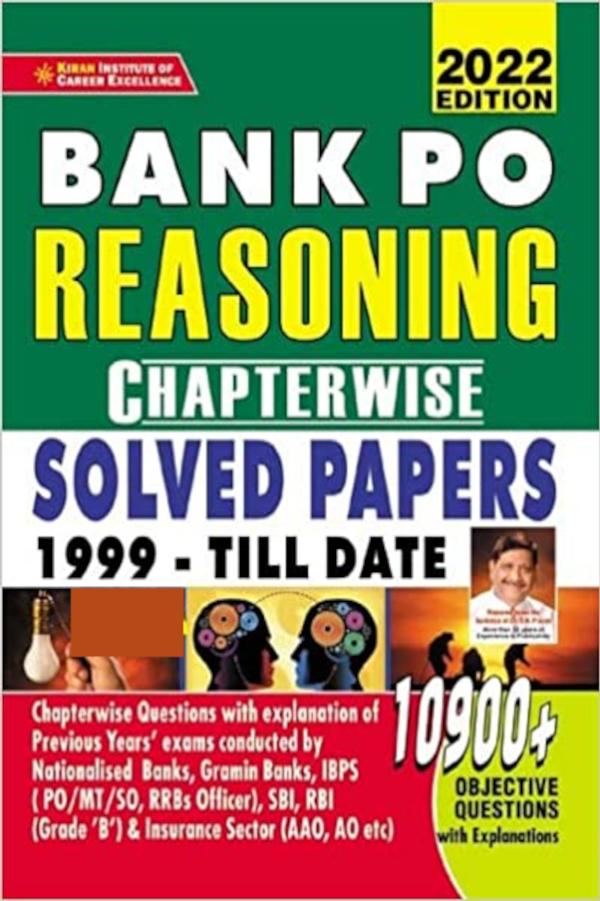 Bank Po Reasoning Chapterwise Solved Papers 2022th Edition Sn Prasad