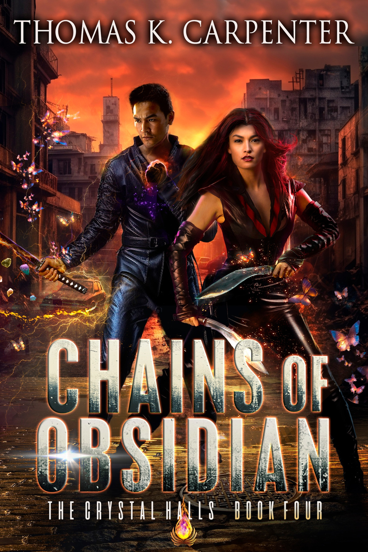 Chains Of Obsidian The Crystal Halls Book Four Thomas K Carpenter