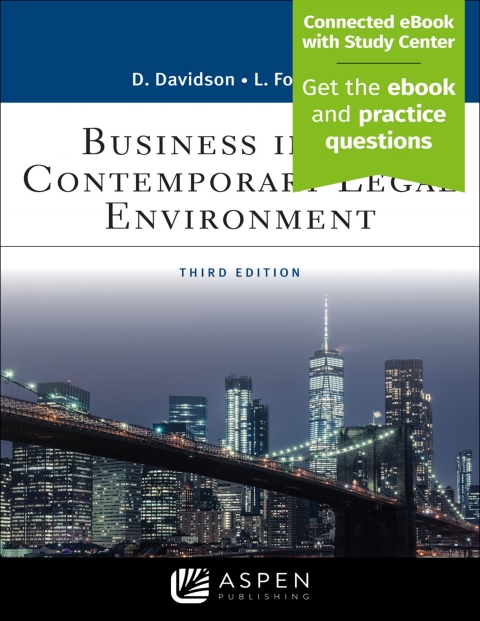 Business In The Contemporary Legal Environment 3rd Edition Daniel D Davidson Lynn M Forsythe
