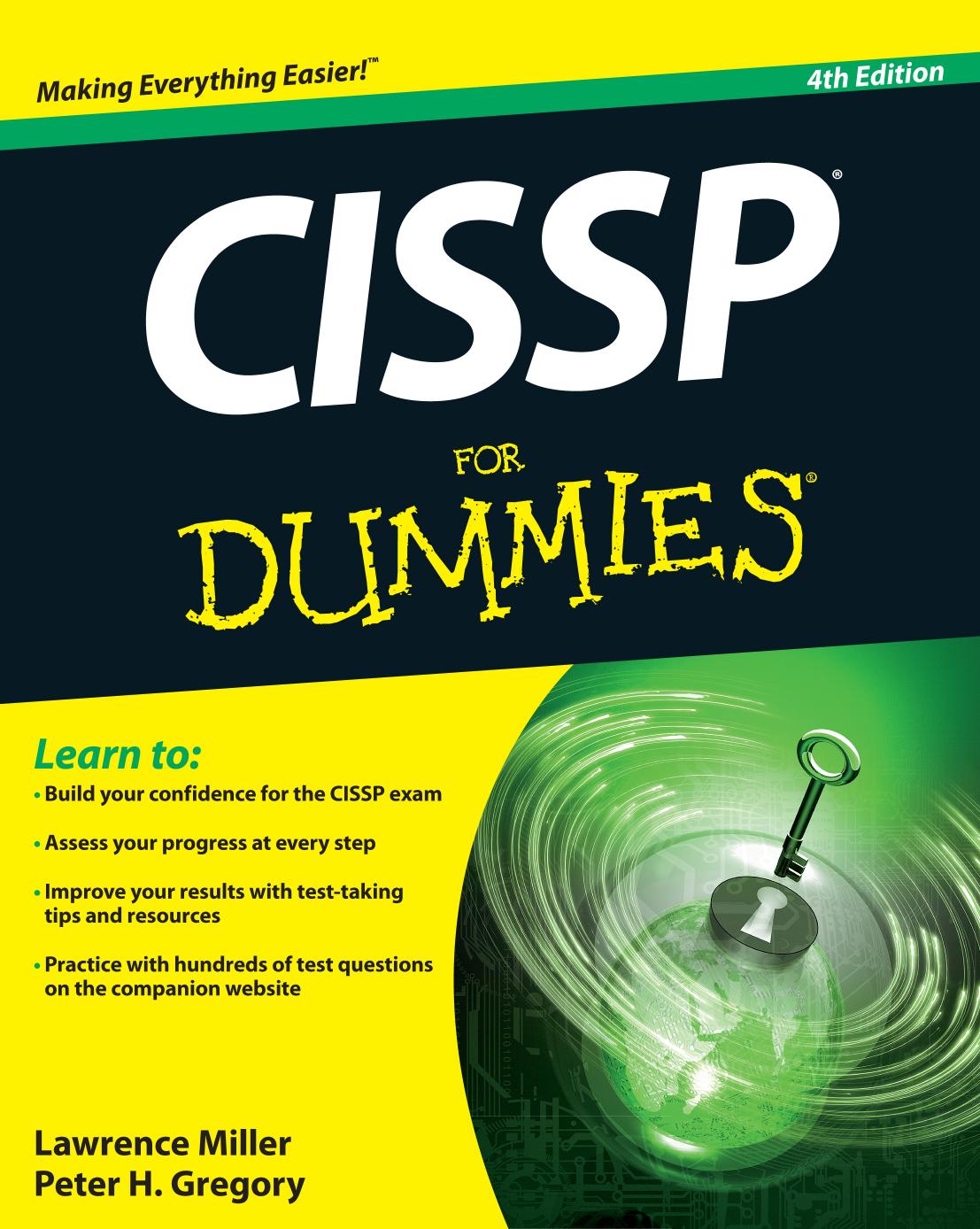 Cissp For Dummies 4th Edition 4th Miller Lawrence Gregory Peter H