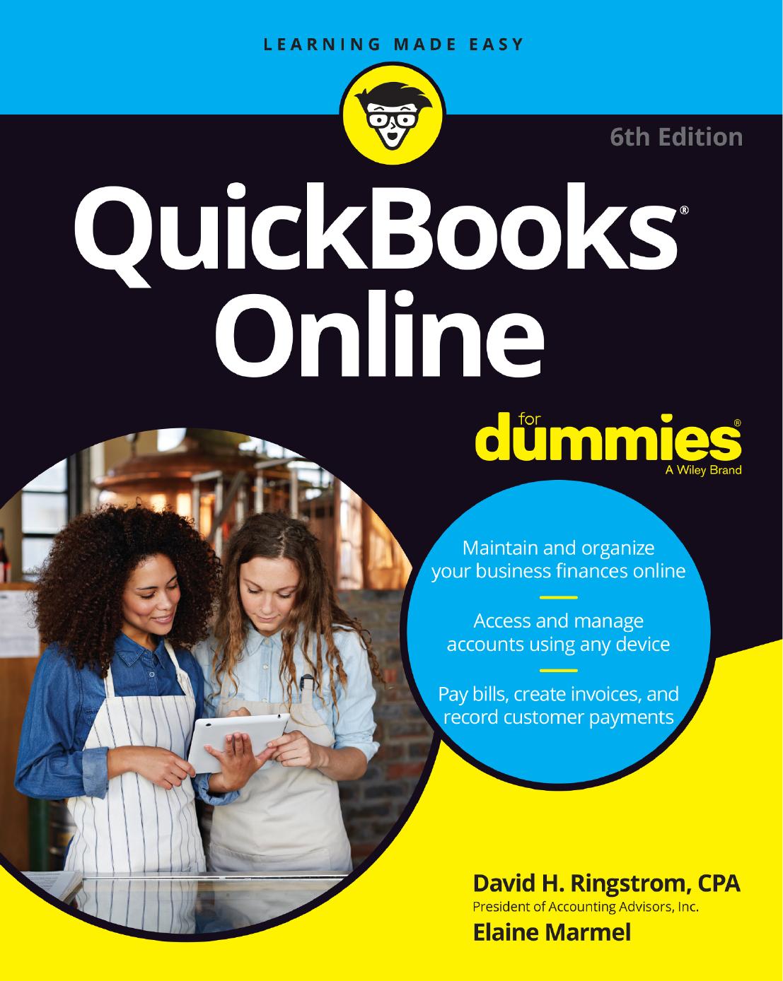 Quickbooks Online For Dummies 6th Edition 6th David H Ringstrom