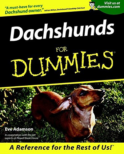 Dachshunds For Dummies 2nd Eve Adamson