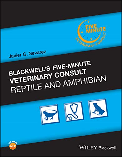 Blackwells Fiveminute Veterinary Consult Reptile And Amphibian 1st Edition Nevarez
