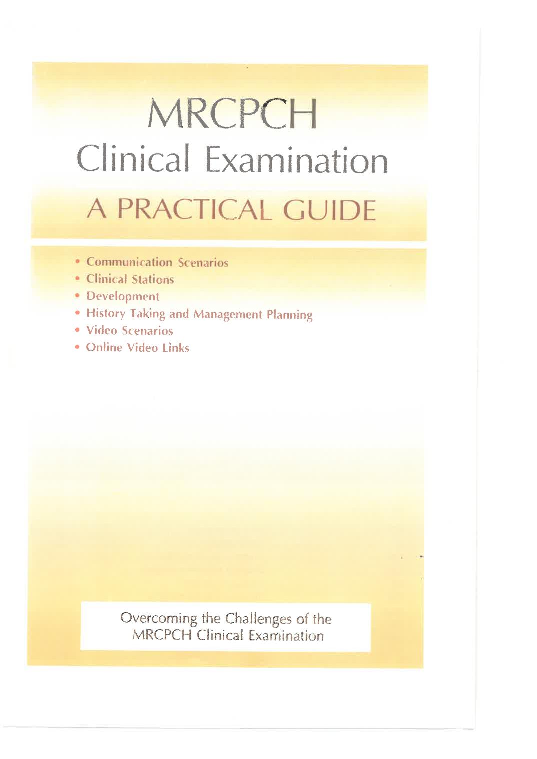 Mrcpch Clinical Examination A Practical Guide 2023th Edition Anil Garg