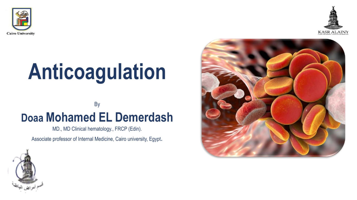 Anticoagulation Doaa M El Demerdash