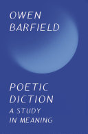 Poetic Diction A Study In Meaning Owen Barfield