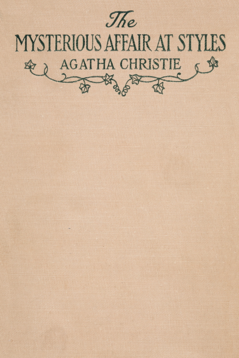 The Mysterious Affair At Styles Agatha Christie