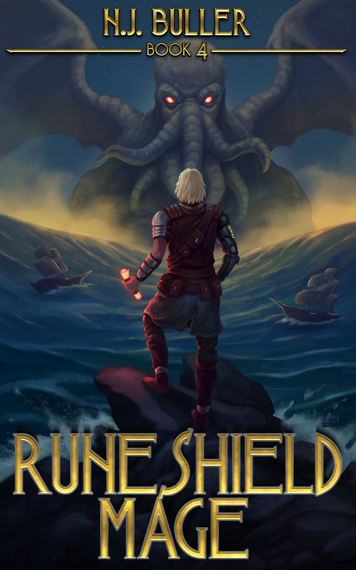 Runeshield Mage 4 A Litrpg Fantasy Adventure Nj Buller