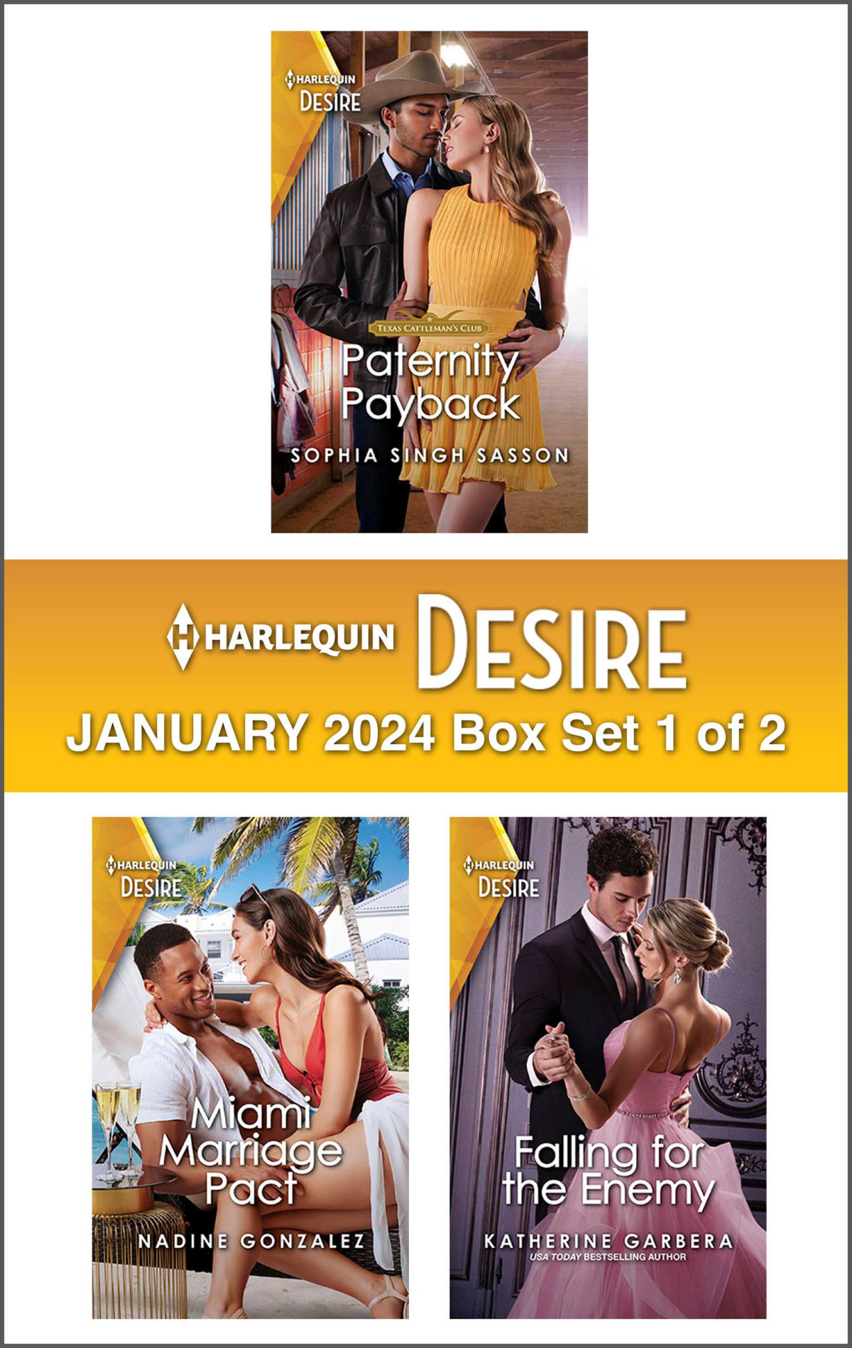 Harlequin Desire January 2024box Set 1 Of 2 Sophia Singh Sasson