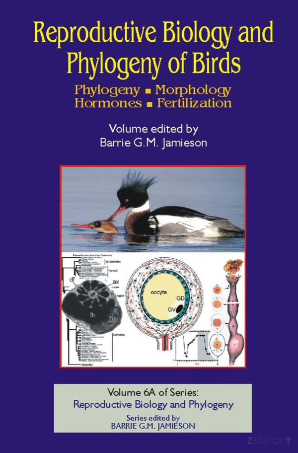 Reproductive Biology And Phylogeny Of Birds Part A Phylogeny Morphology Hormones And Fertilization 1st Edition Barrie G M Jamieson