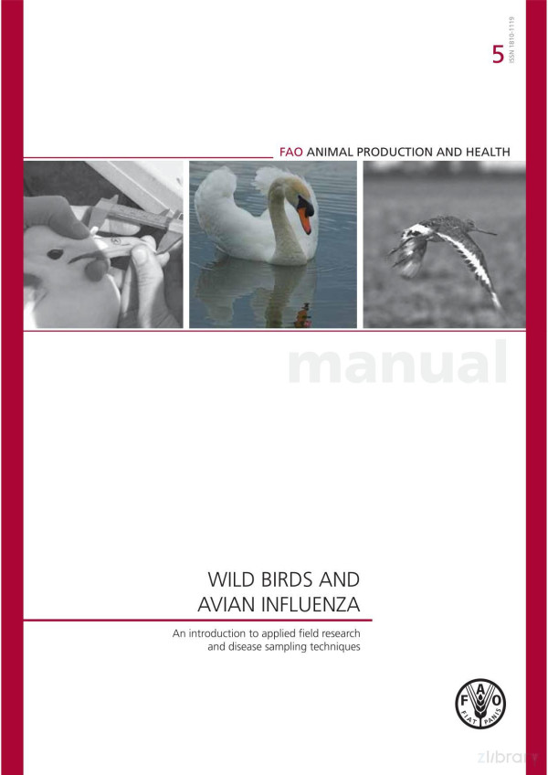 Wild Birds And Avian Influenza An Introduction To Applied Field Research And Disease Sampling Techniques Fao Animal Production And Health Manuals Food And Agriculture Organization Of The United Nations